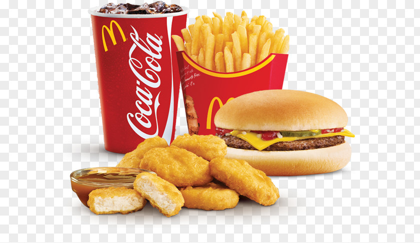Coca Cola McDonald's Chicken McNuggets Coca-Cola Fizzy Drinks Cheeseburger Hamburger PNG