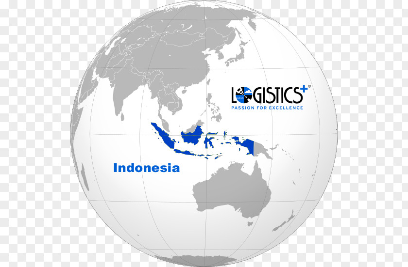 Globe Indonesia World Map PNG