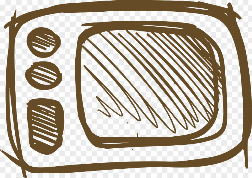 Hand Drawn Microwave Oven Clip Art PNG