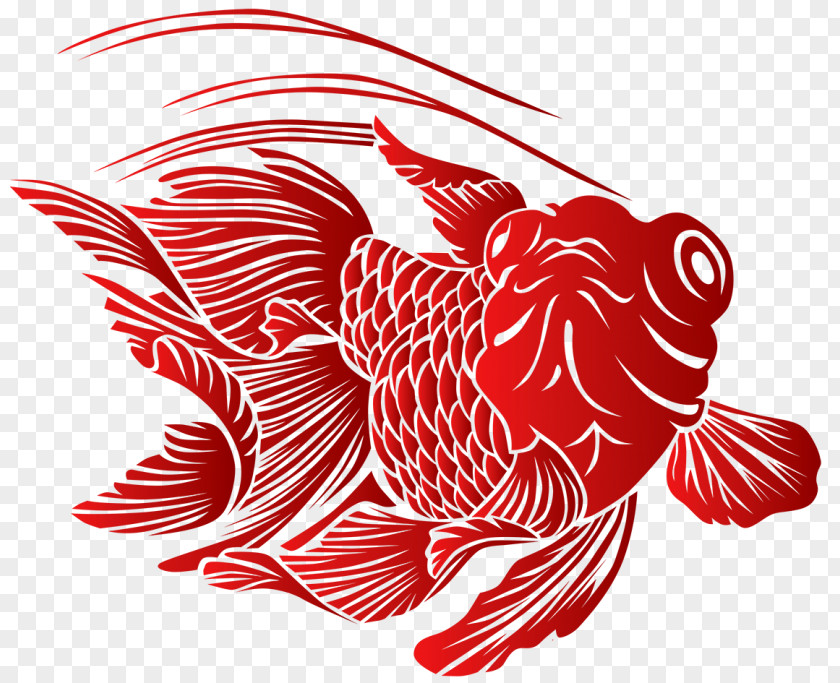 Red Fish Flowering Plant Character Fruit Clip Art PNG