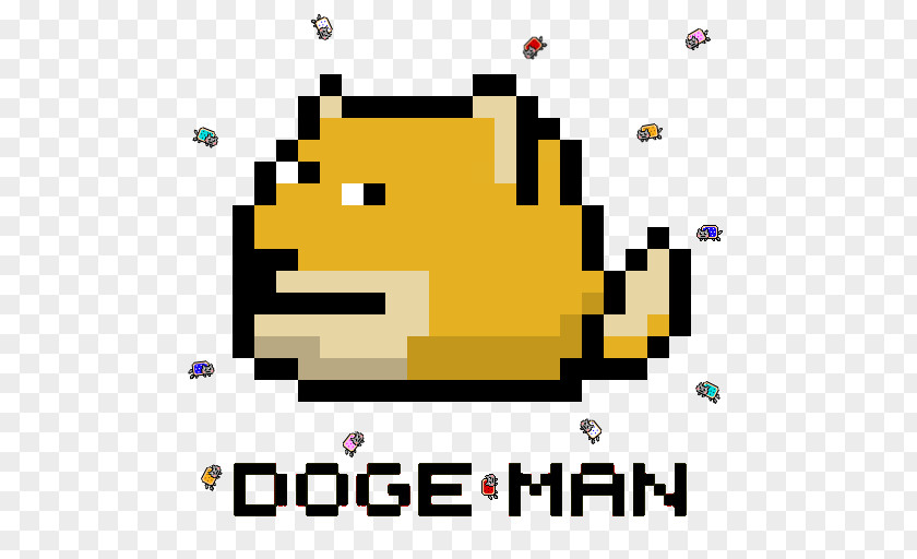 Run Jump Doge Pixel Art Cuteness PNG