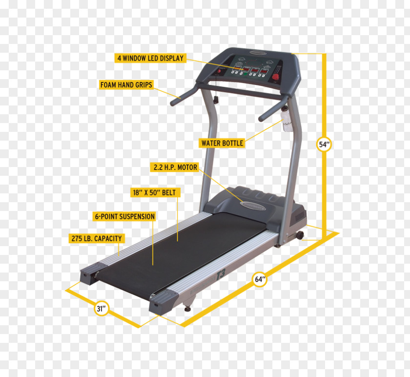 Fitness Treadmill Exercise Equipment Endurance Physical PNG