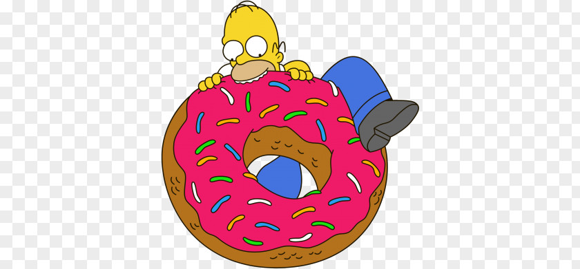 Pillow Homer Simpson Donuts Sleep Clip Art PNG