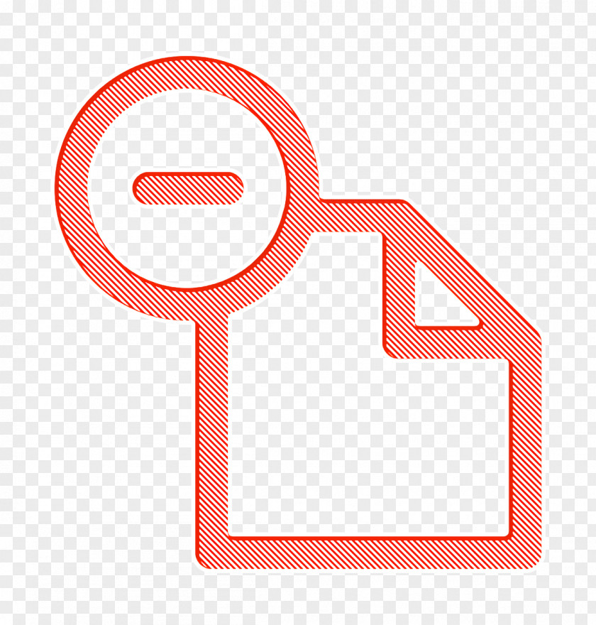 Symbol Sign Delete Icon Document File PNG