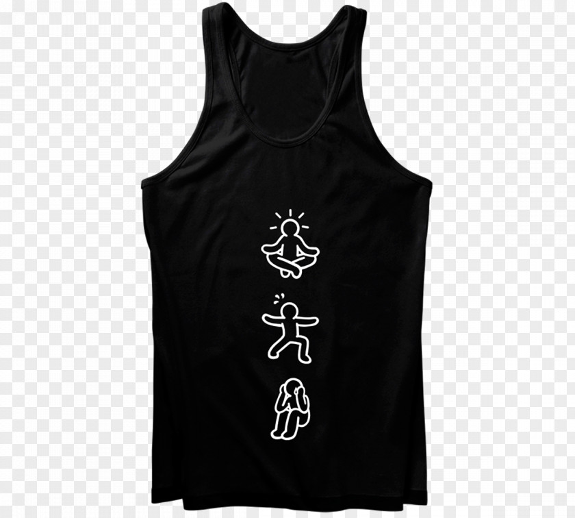 T-shirt Gilets Yoga Sleeveless Shirt PNG