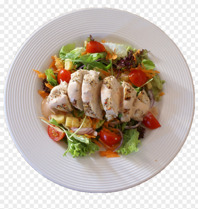 Chicken Salad Meal Preparation Food Recipe Eating PNG