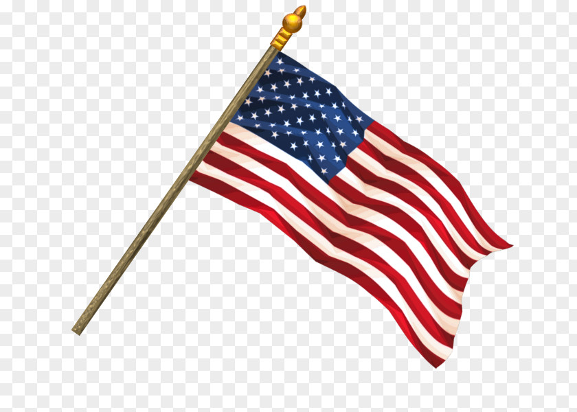 Wooden Banner Flag Of The United States PNG