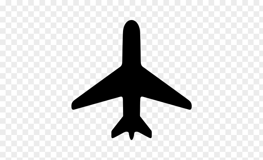 Airplane Aircraft Symbol Font Awesome PNG