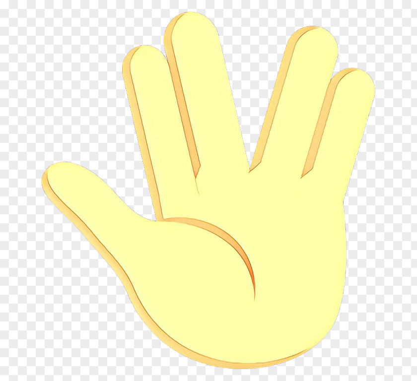 Fashion Accessory Safety Glove Thumb Yellow PNG