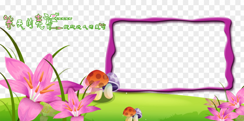 Lily Frame Picture Download Digital Photo PNG