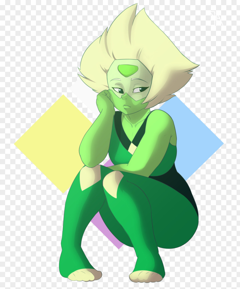 Steven Universe Peridot Fanart Vertebrate Clip Art Illustration Green Figurine PNG