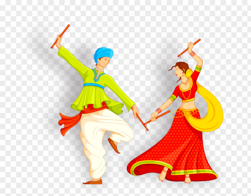 Wedding Invitation Bridegroom Dandiya Raas Garba Folk Dance PNG