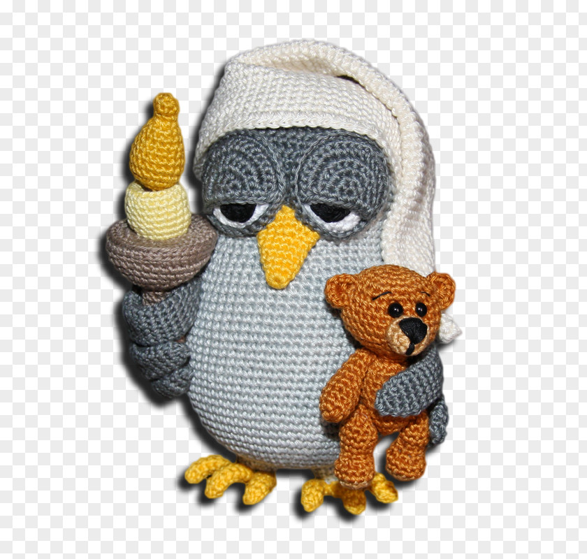 Amigurumi Owl Crochet Sewing Pattern PNG
