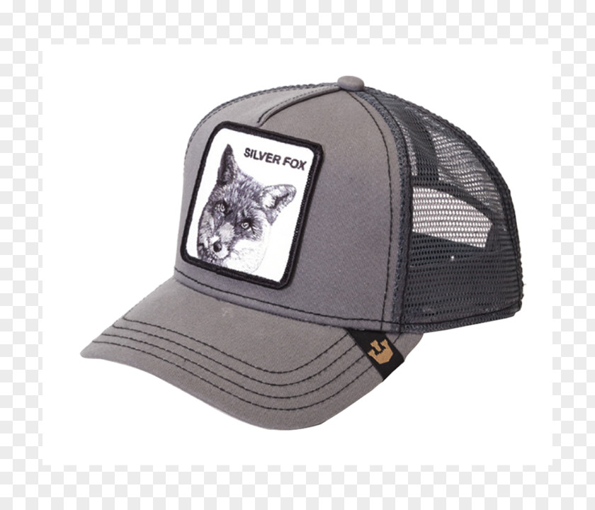 Baseball Cap Trucker Hat Silver Fox PNG