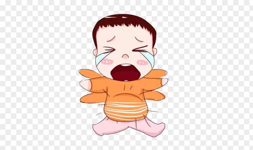 Cartoon Crying Baby Infant Nose PNG