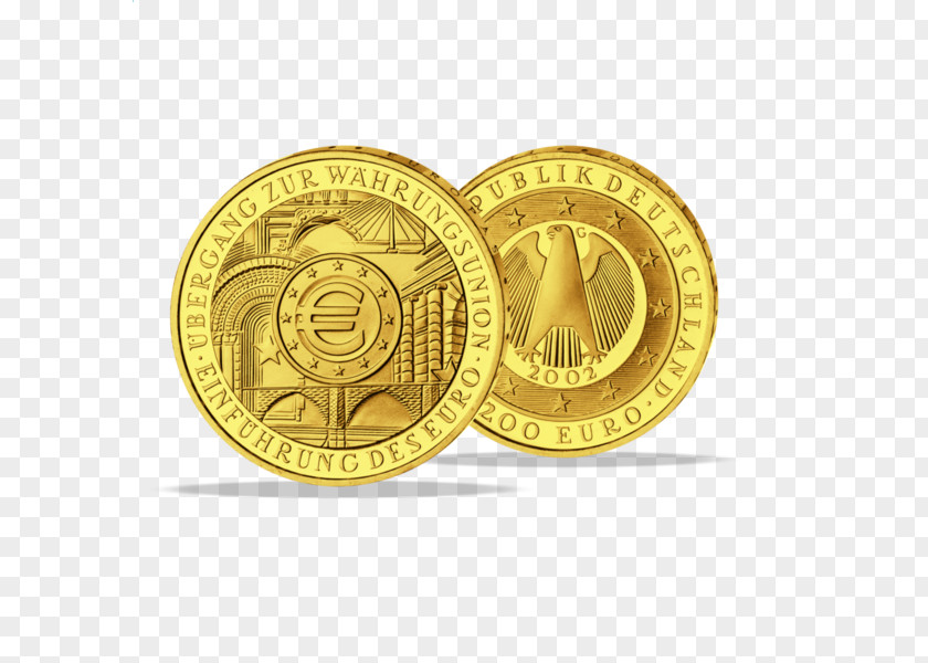 Coin Euro Coins Gold Silver PNG