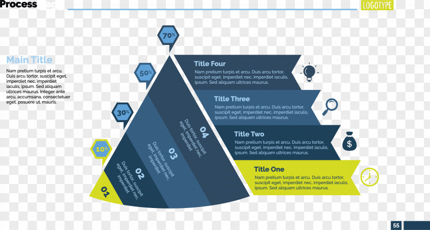 Creative Pyramid Information Chart Template Clip Art PNG