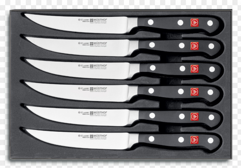 Knife Steak Serrated Blade Wüsthof Cutlery PNG
