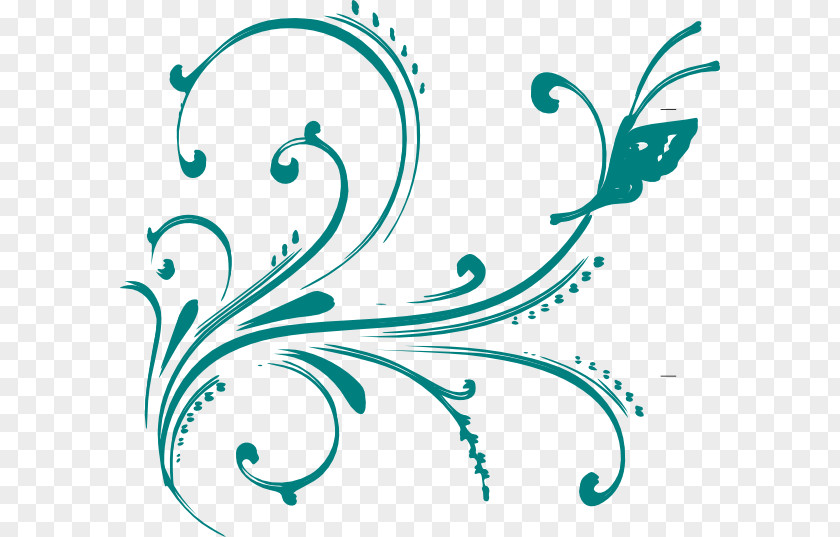 Turquoise Vector Line Art Clip PNG