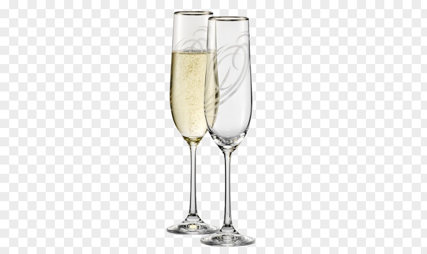 Champagne Wine Glass Bohemia White PNG
