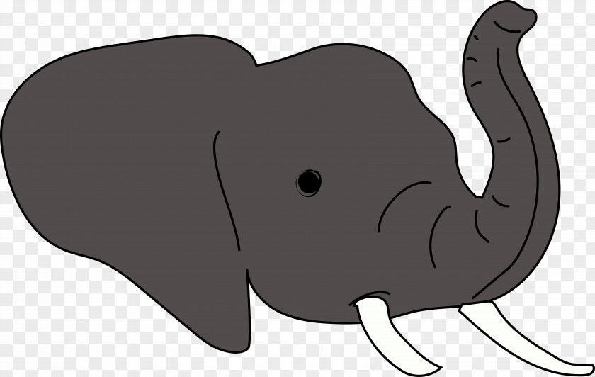 Cute Elephant African Animal Cartoon Clip Art PNG
