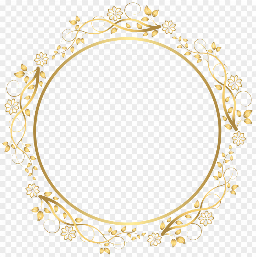 Gold Borders And Frames Clip Art Image PNG