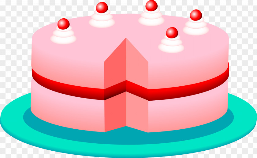 Pink Cake Birthday Cupcake Sponge Chocolate Clip Art PNG
