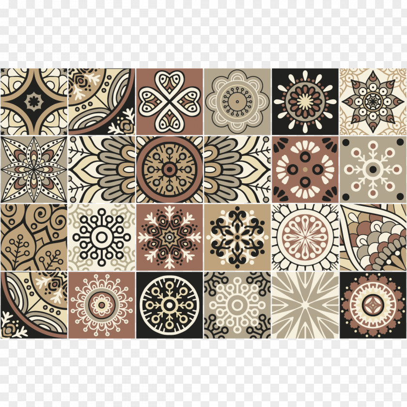 Azulejo Place Mats Rectangle Flooring Pattern PNG
