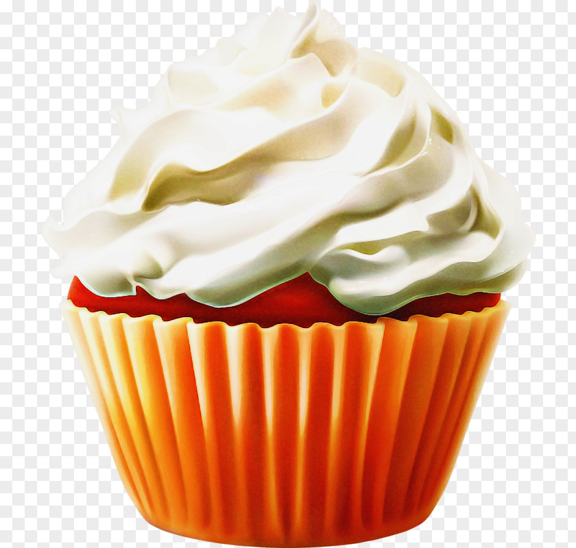 Dish Cream Cheese Cupcake Baking Cup Food Icing Buttercream PNG