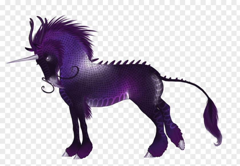 Mustang Unicorn Purple Snout Naturism PNG