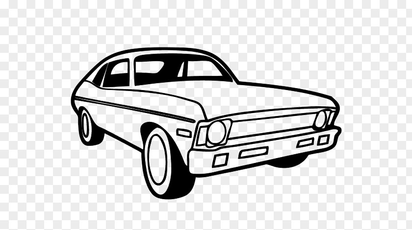 Car Decal Classic Drawing Muscle Vehicle PNG