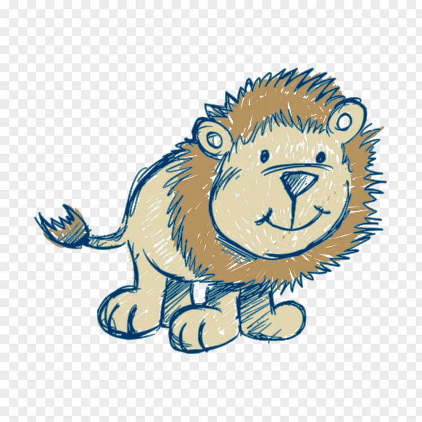 Cartoon Lion Tiger Clip Art PNG