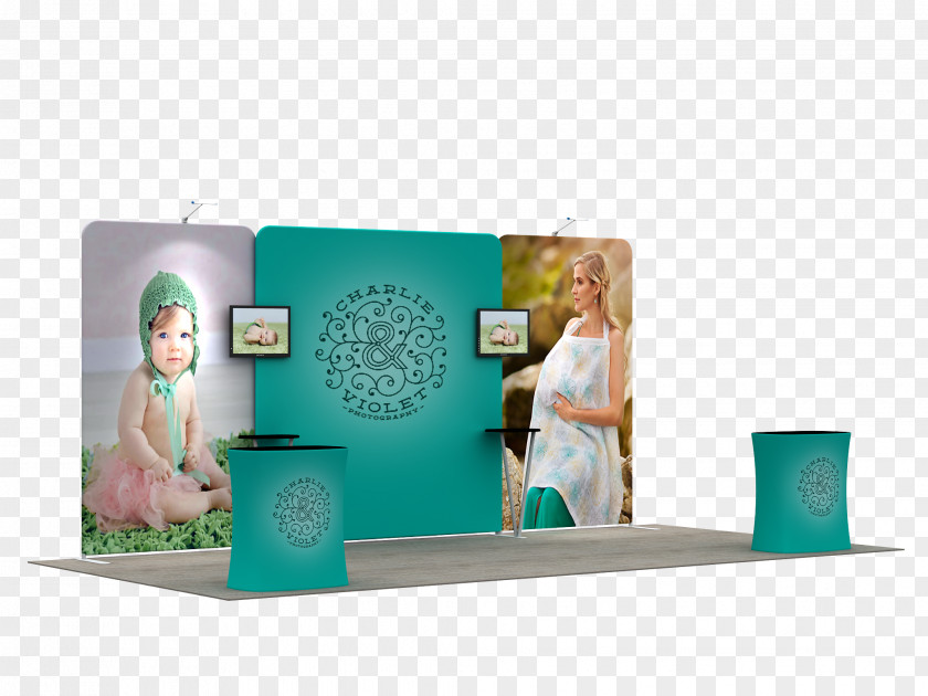 Exhibtion Stand Advertising Display Trade Show Printing Textile PNG