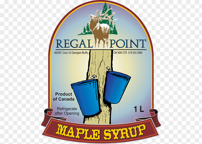 Label Barrel Georgian Bluffs Maple Syrup PNG