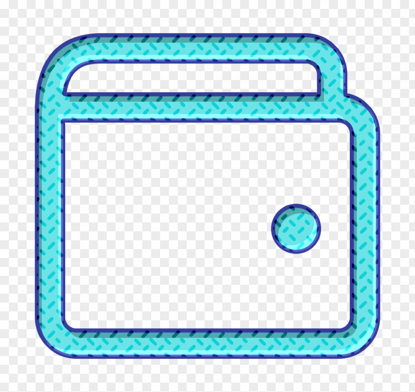 Rectangle Turquoise Ecommerce Icon Shop Wallet PNG
