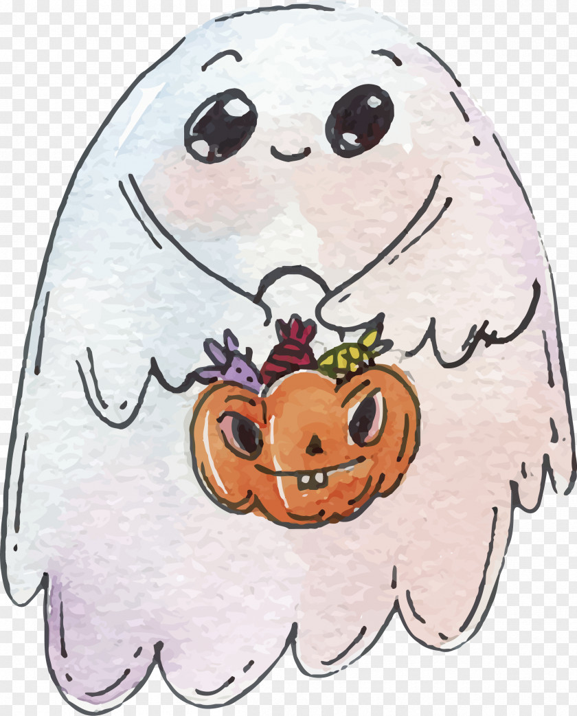 The Ghost With Basket PNG