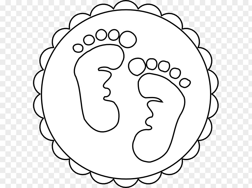 Baby Footprint Template Diaper Cake Infant Clip Art PNG