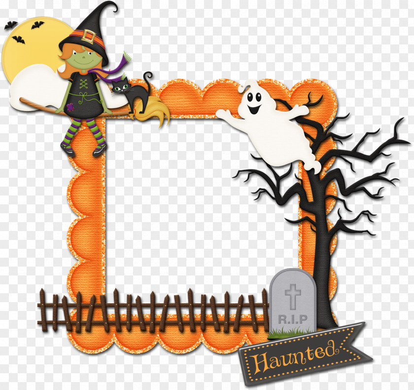 Ghost And Goblins Picture Frames Horror Clip Art PNG