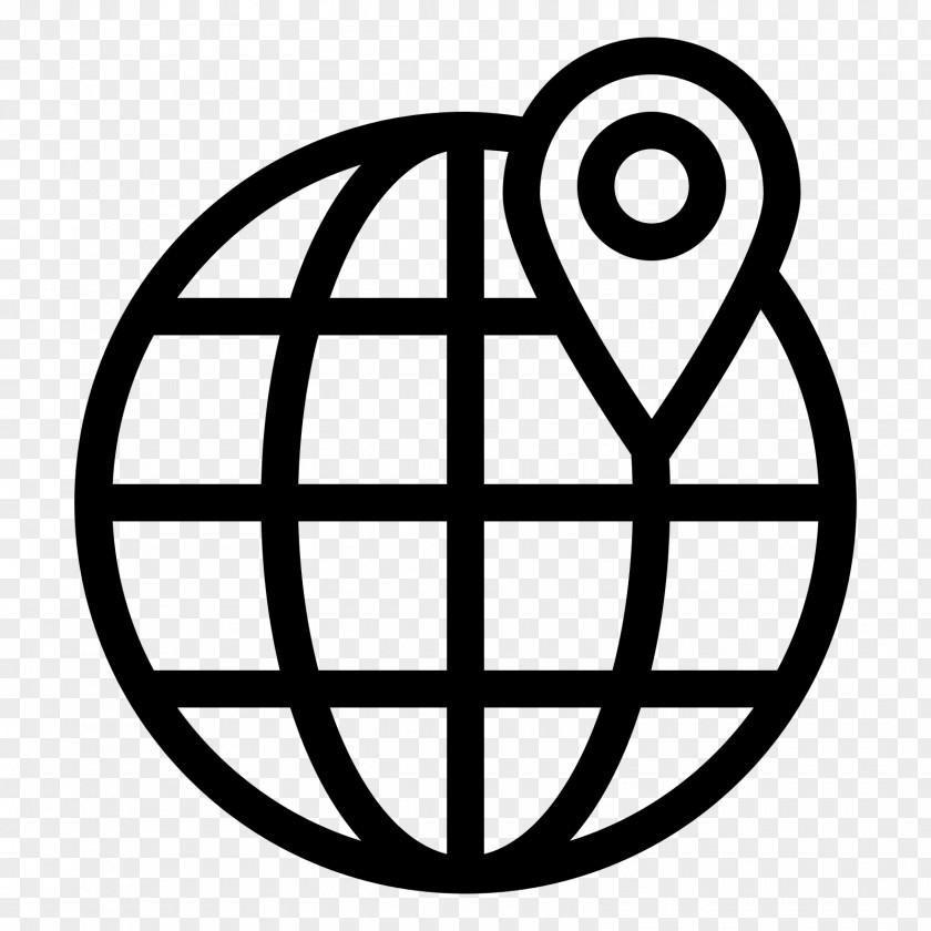 Location Icon Globe World Symbol PNG