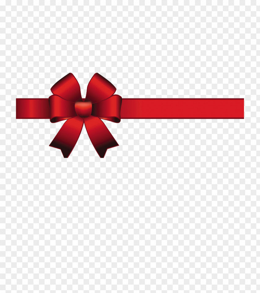 Bow Ribbon And Arrow Red Satin PNG