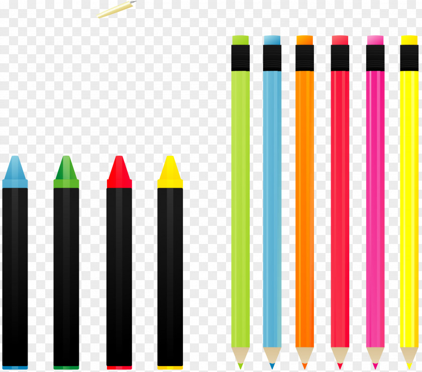 Colored Pencils And Crayons Crayon Pencil Euclidean Vector PNG