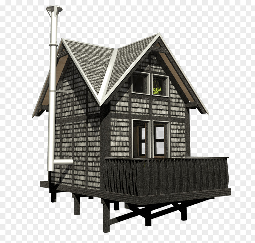 Cottage Loft House Plan Building Log Cabin PNG
