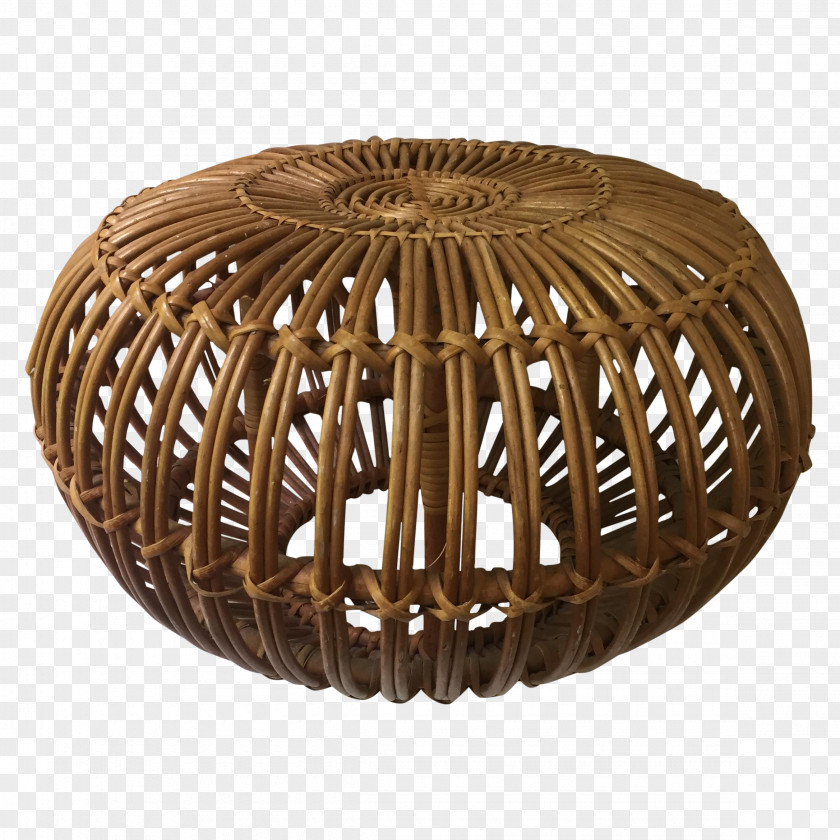 Ottoman Table Wicker Furniture Foot Rests Living Room PNG