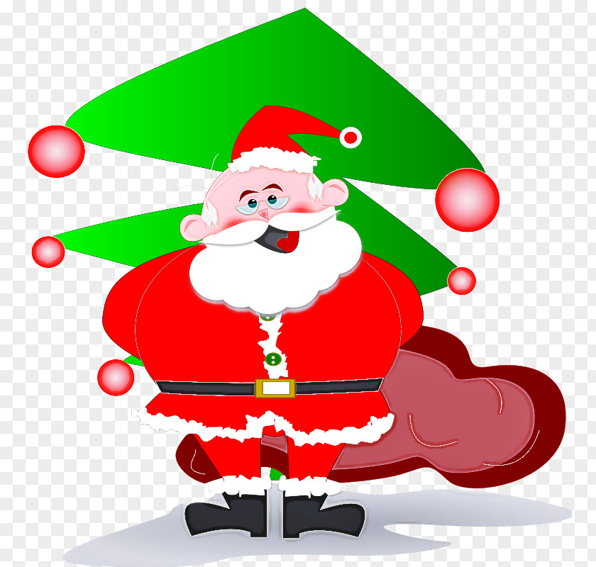Christmas Tree Cartoon Santa Claus PNG