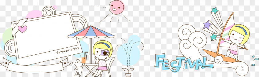 Fashion Girl Umbrella Text PNG , Sketchpad parasol girl elements clipart PNG