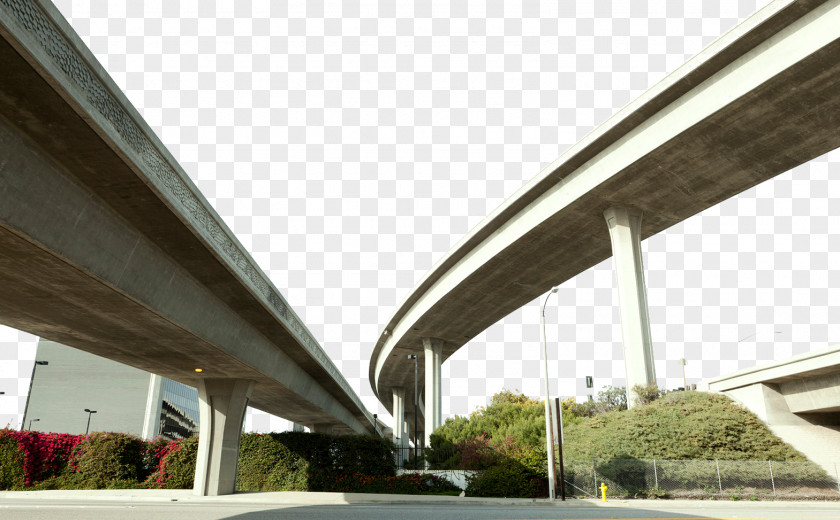 Modern City Viaduct Interstate 10 US Highway System Overpass Controlled-access PNG