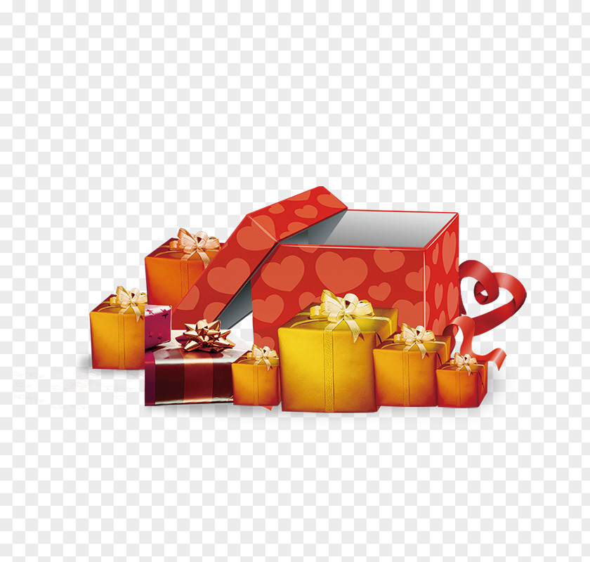 Red Gift Wallpaper PNG