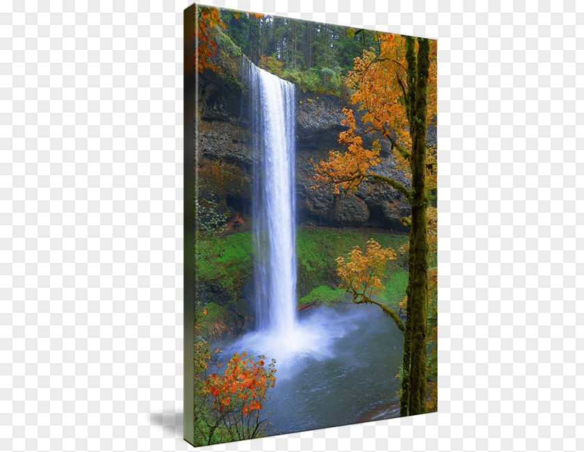 Waterfalls Flow Waterfall Nature Reserve Water Resources Gallery Wrap Canvas PNG