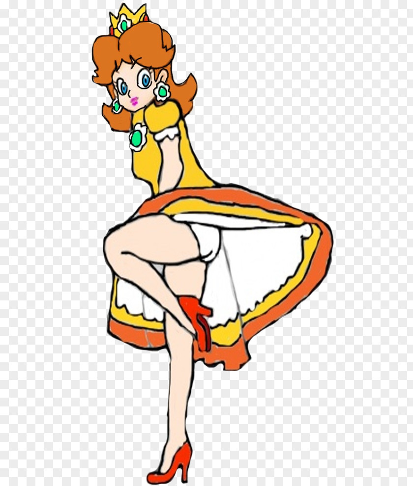 Princess Peach Daisy Mario Can-can PNG