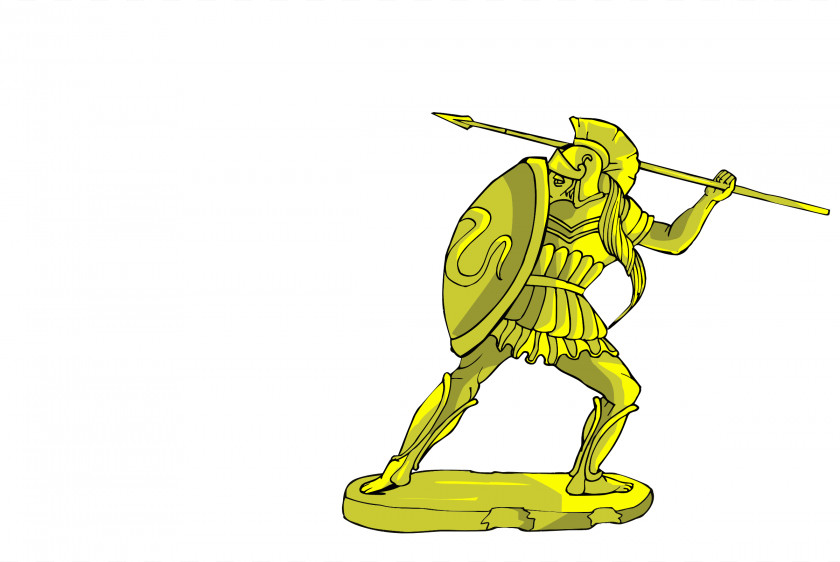 Spear Hoplite Warrior Clip Art PNG